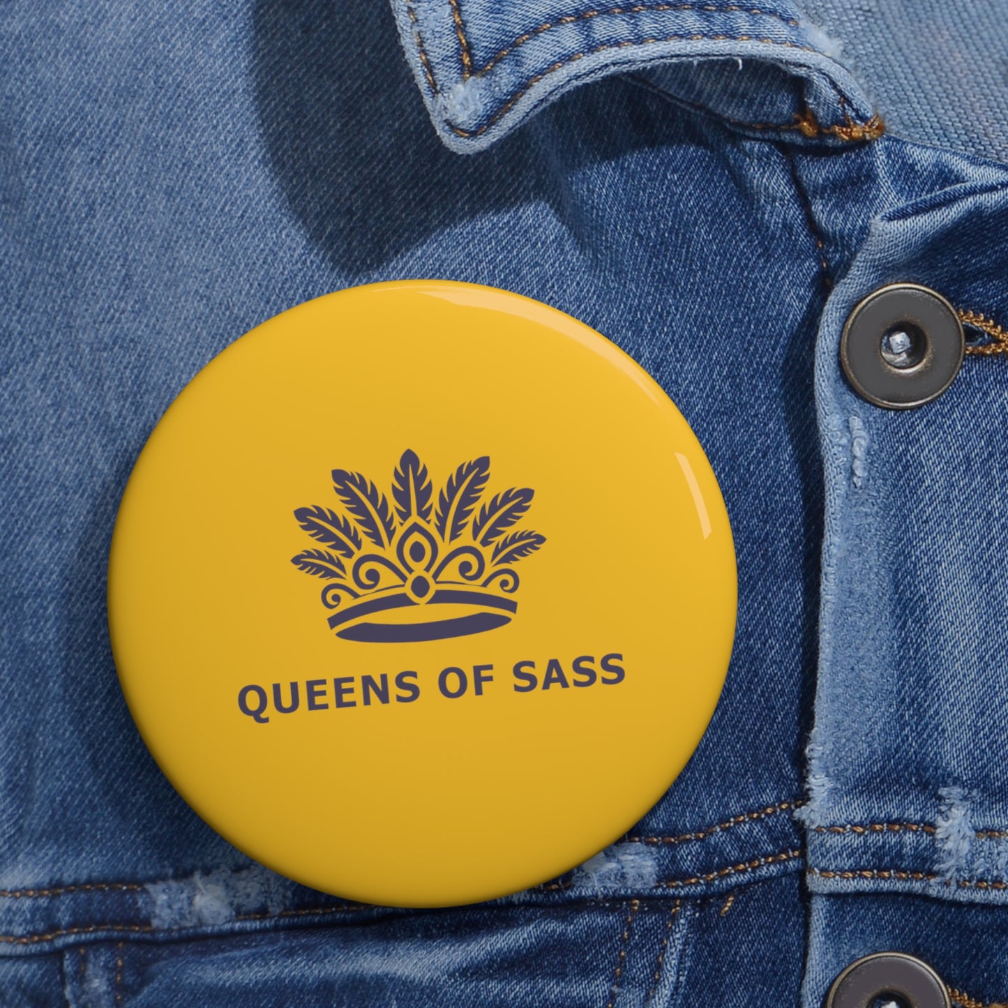 Custom Pin Buttons - Queens of Sass